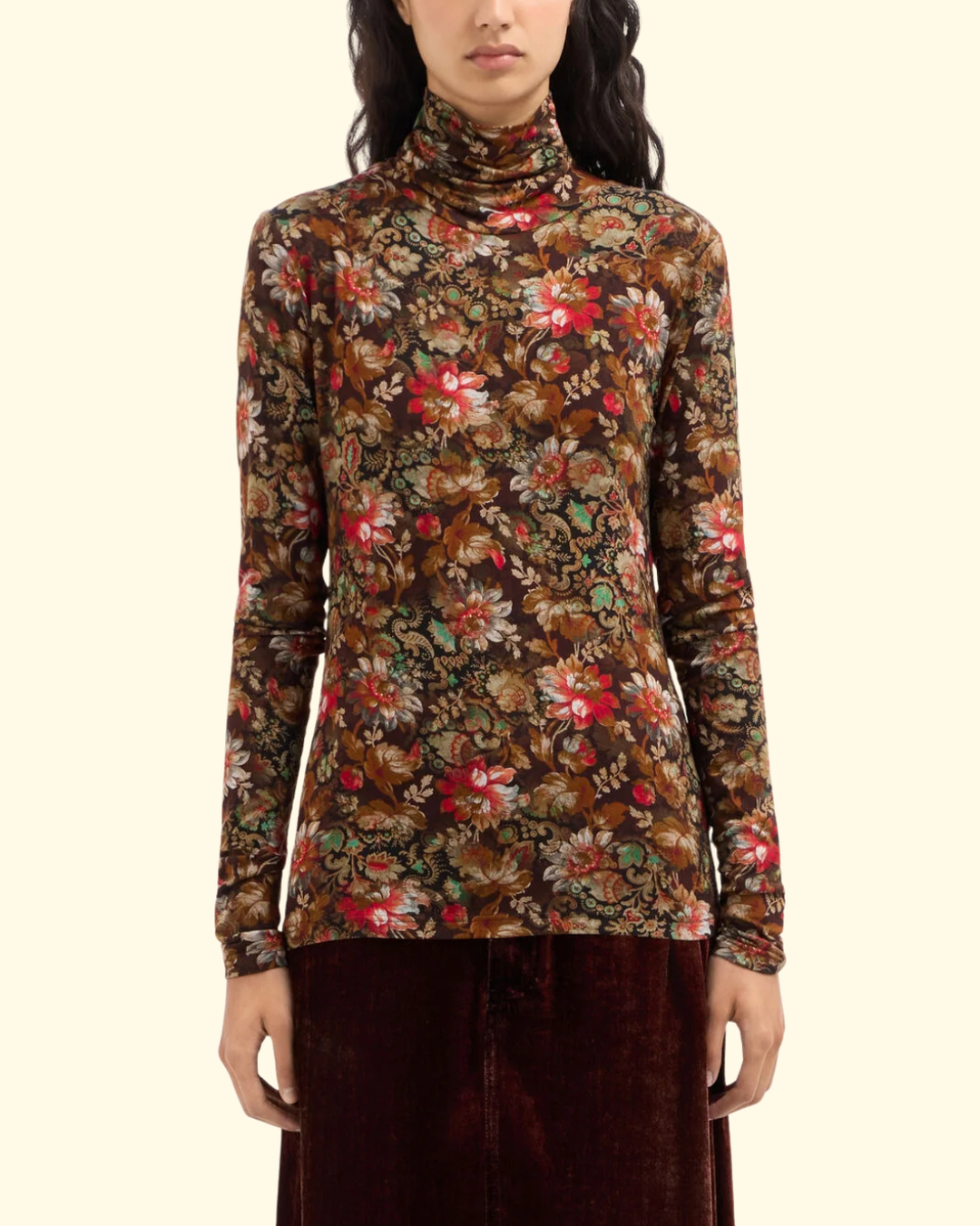 Sassonia Turtleneck Top | Miniatura Di Noce