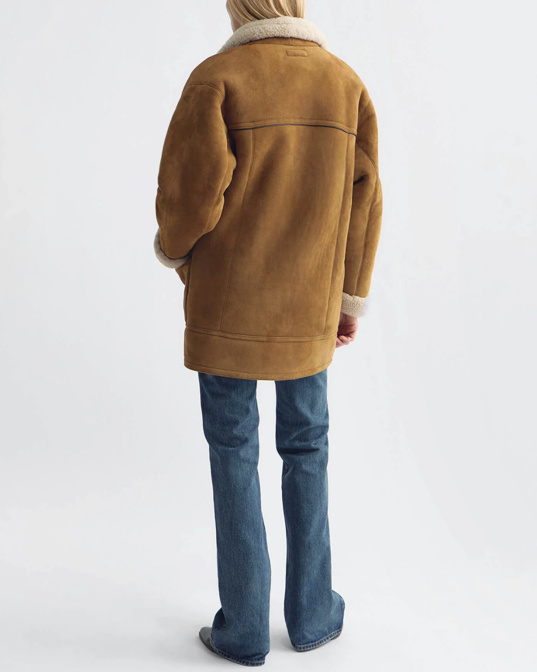 Noelle Shearling Coat | Honey/ Natural