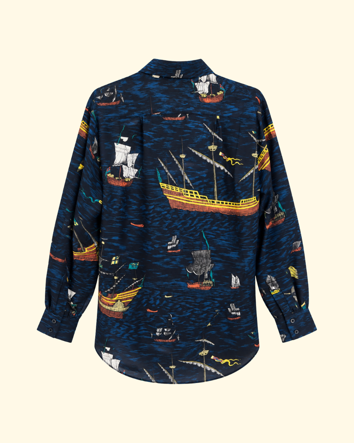 Brooks Top | Caravelle Navy Night