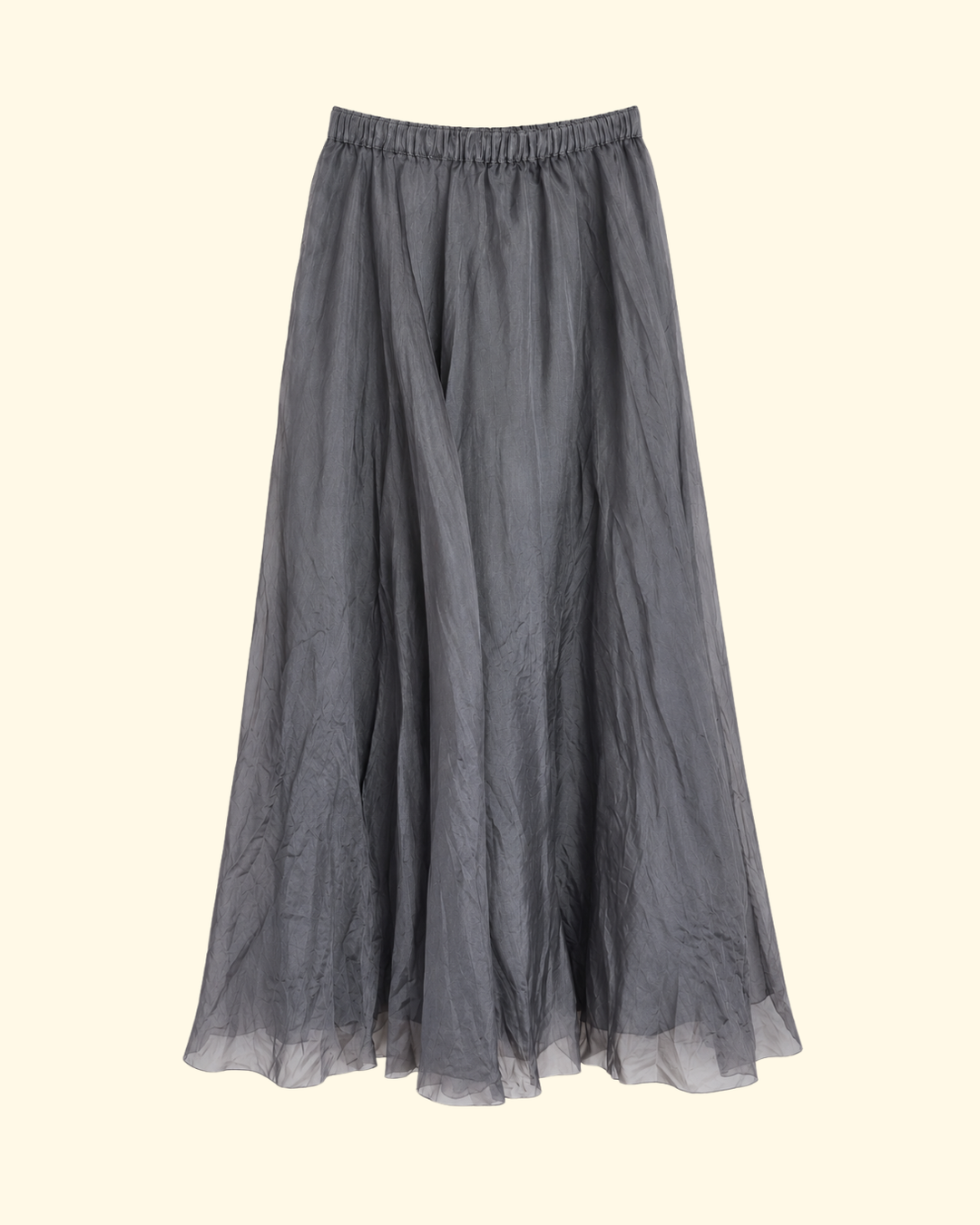 Organza Skirt | Charcoal
