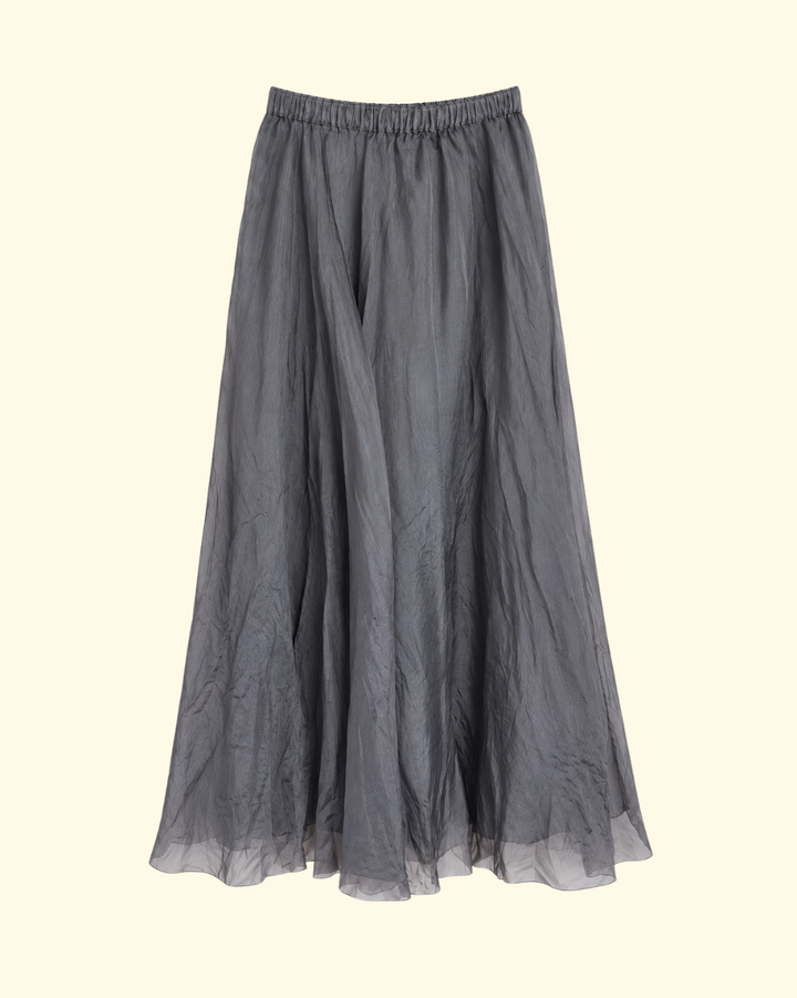 Organza Skirt | Charcoal
