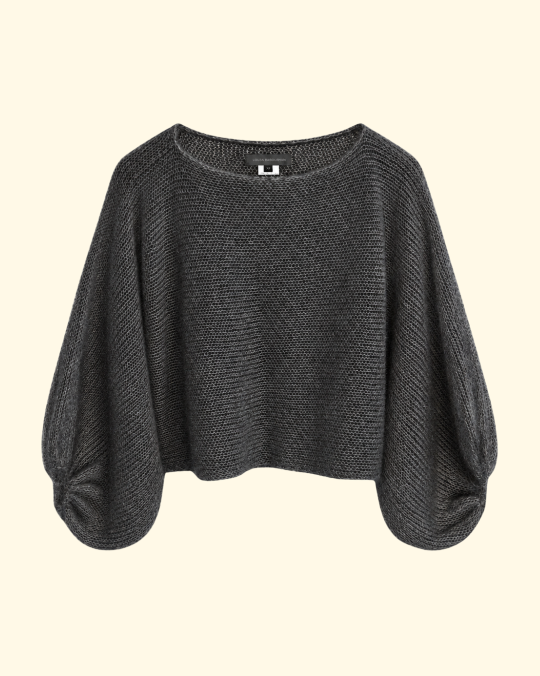 Mohair/Silk Sweater | Charcoal