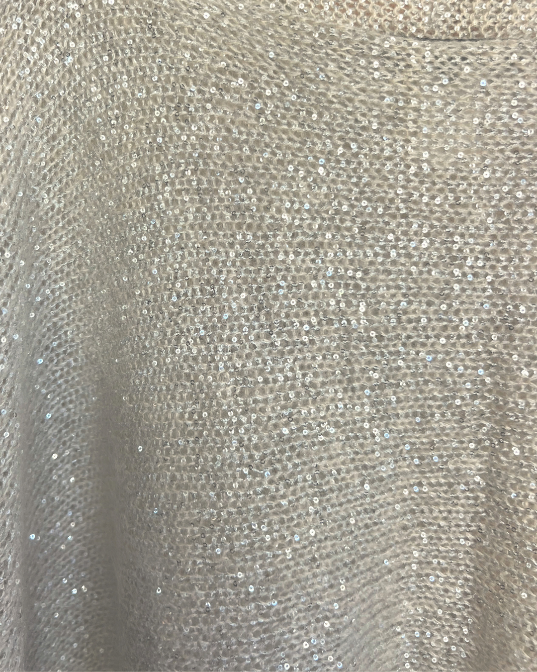 Mohair/Silk Sparkle Sweater | Ivory