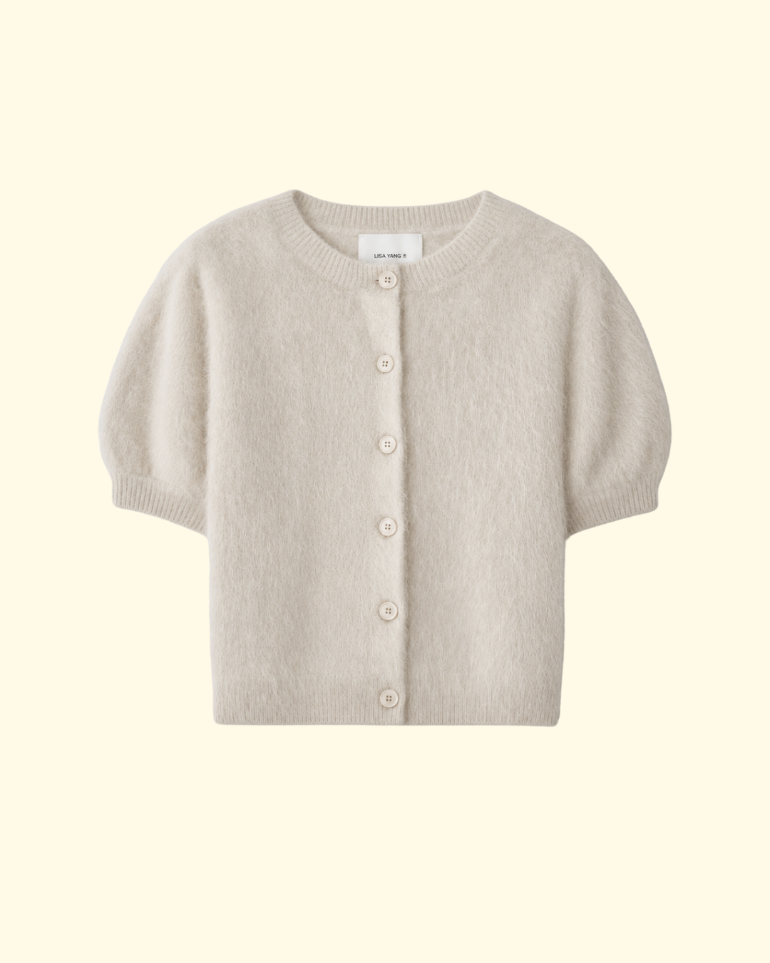 Lucianne Cardigan | Cream Brushed