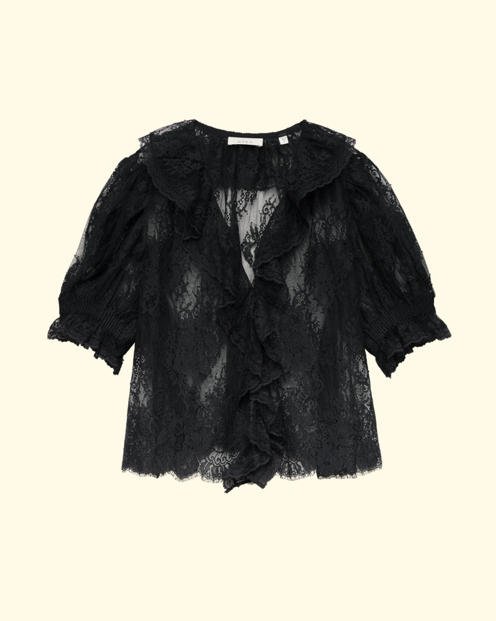 Henri Lace Top | Black