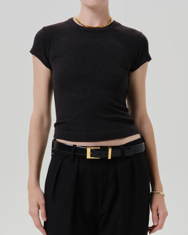 Nello Tee | Heather Charcoal