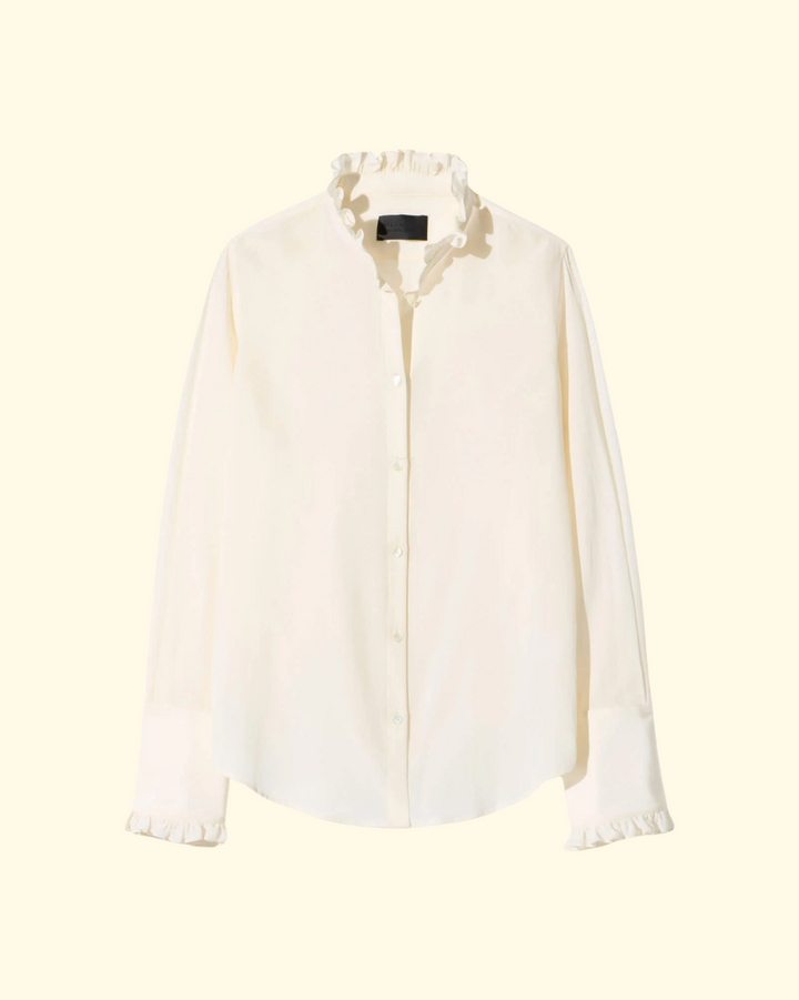 Elio Silk Shirt | Ivory