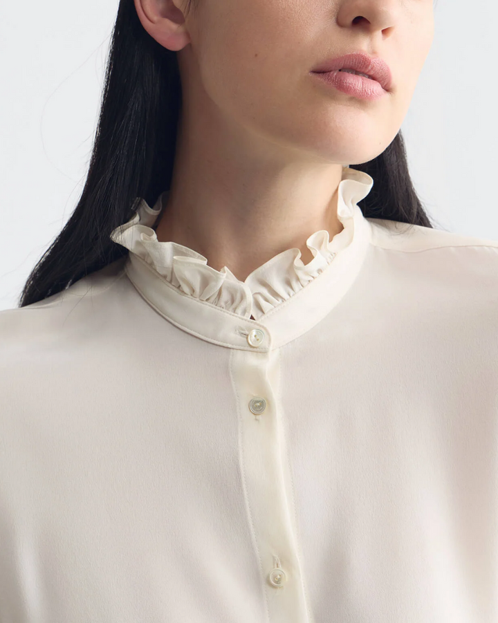 Elio Silk Shirt | Ivory