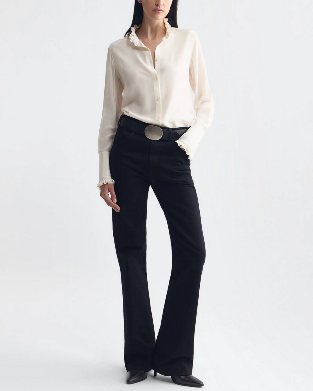 Elio Silk Shirt | Ivory