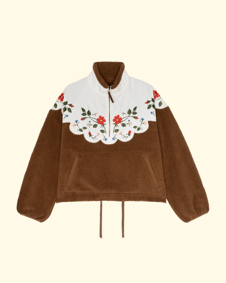 The Plush Wildflower Pullover | Chestnut