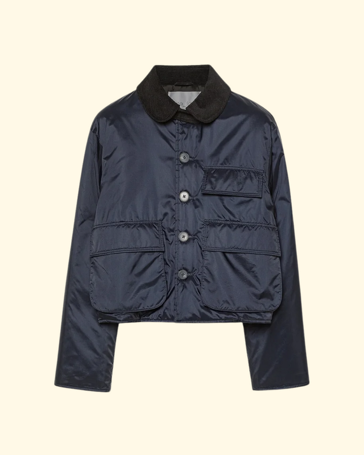 Nylon Cropped Jacket | Night