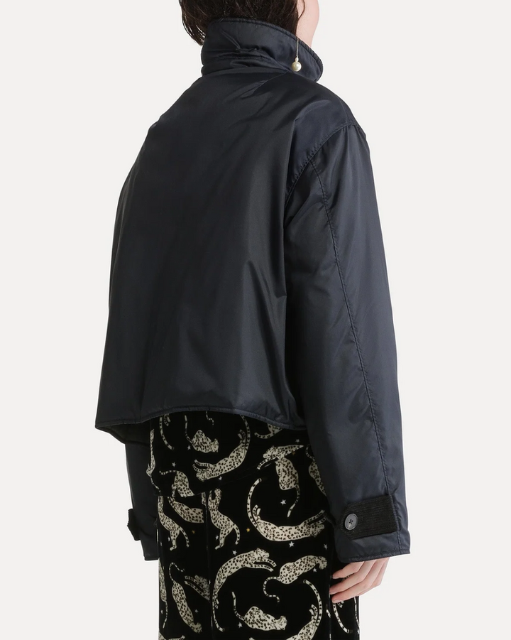 Nylon Cropped Jacket | Night