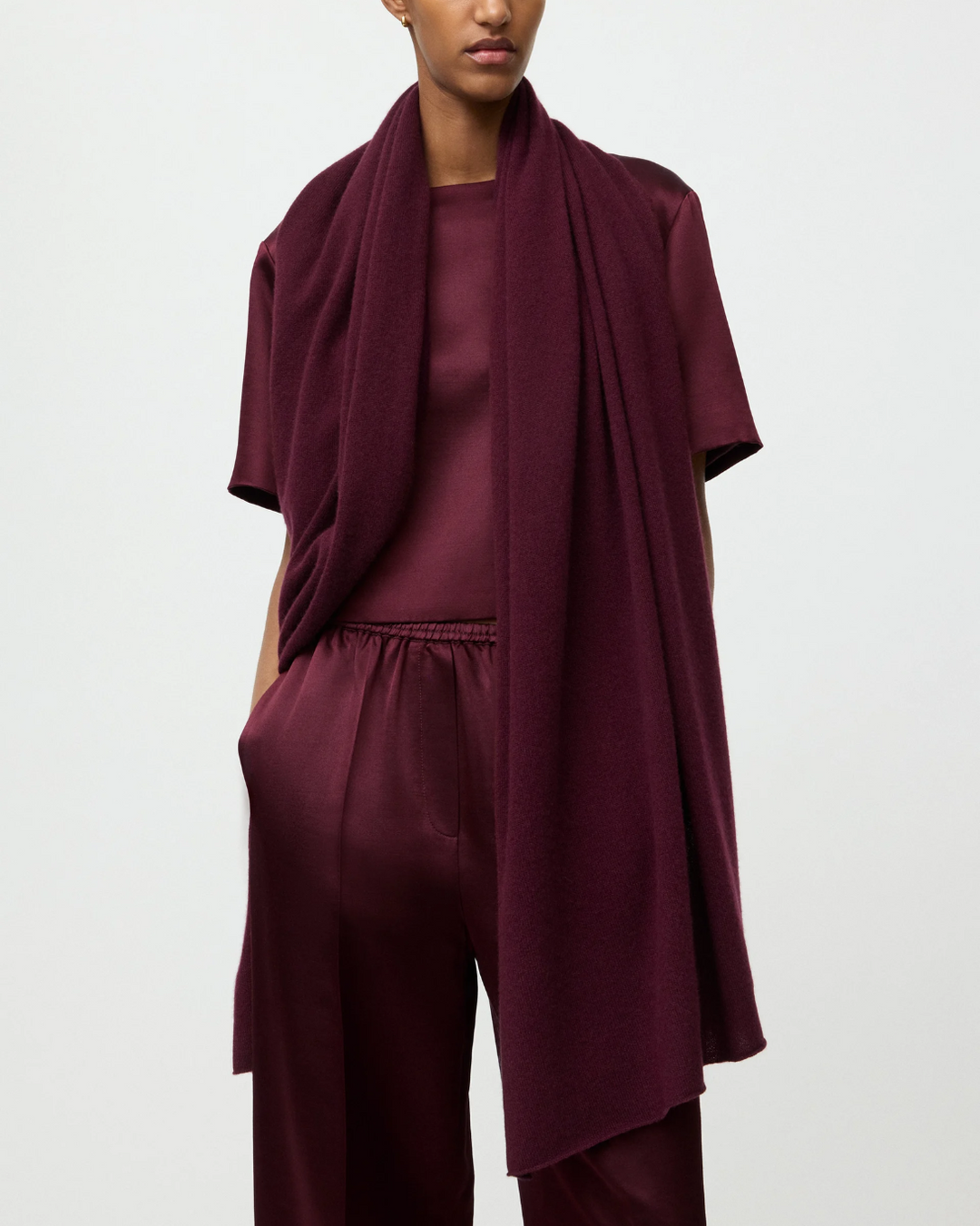 Knitted Scarf | Bordeaux