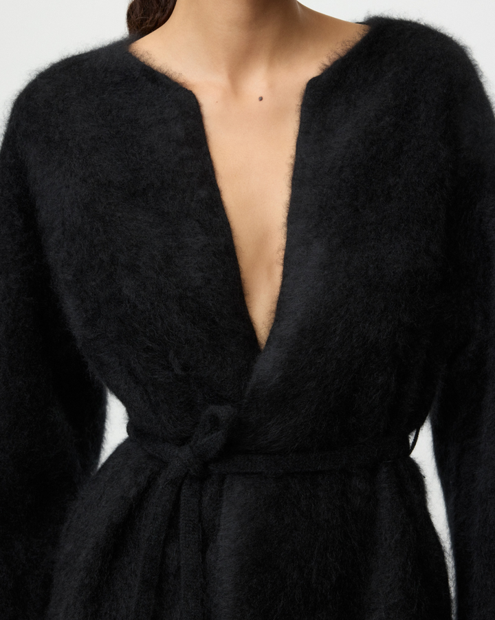 Brushed Cardigan | Black