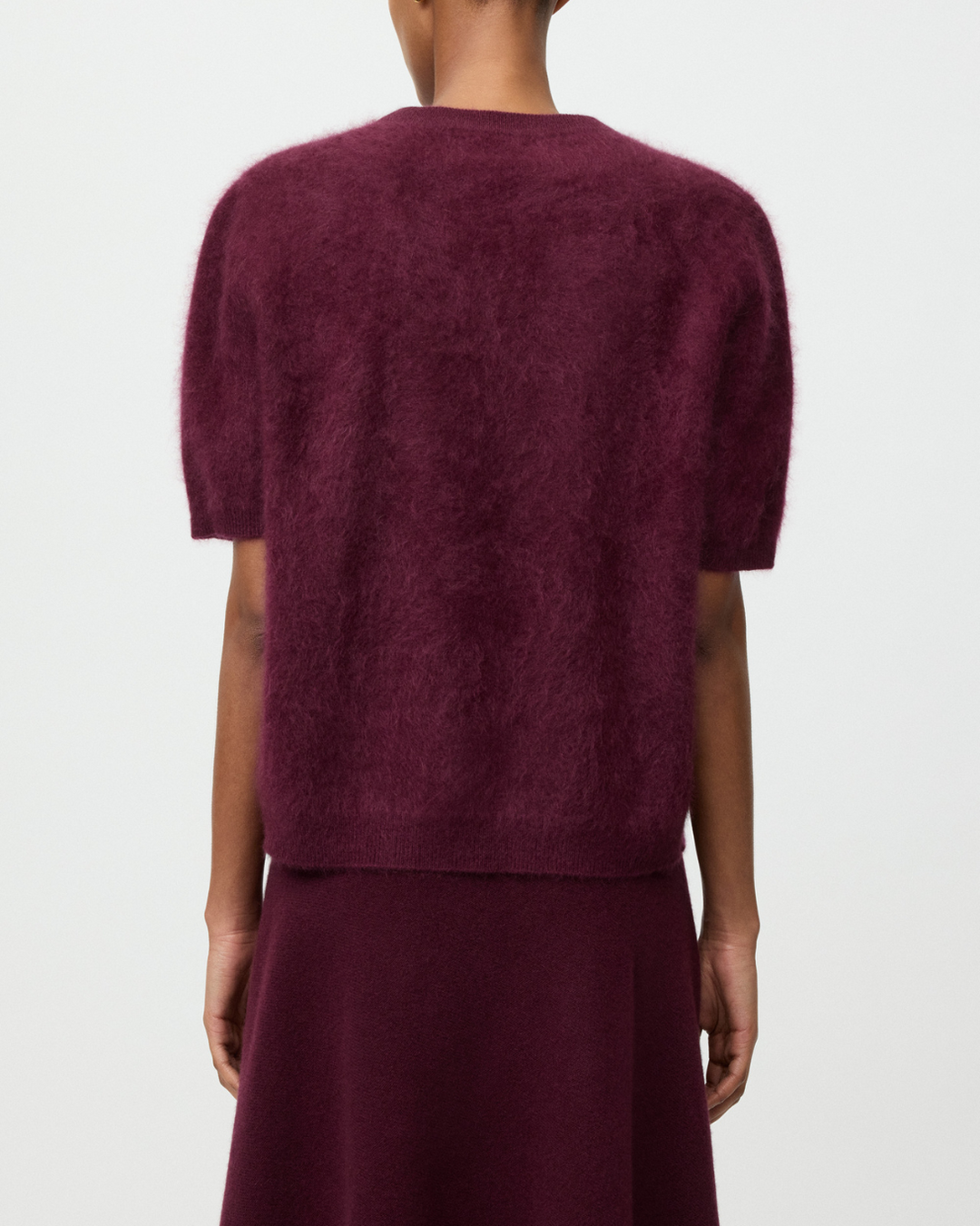 Brushed Short Sleeve | Bordeaux