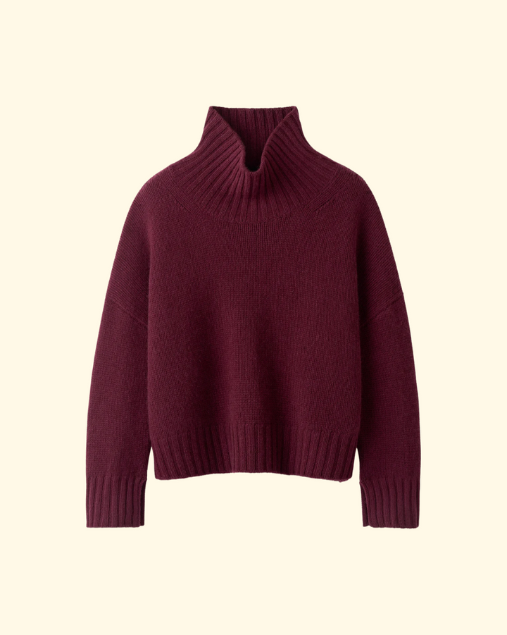 Girlfriend Turtleneck | Bordeaux