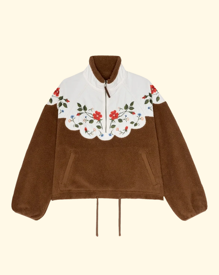 The Plush Wildflower Pullover | Chestnut