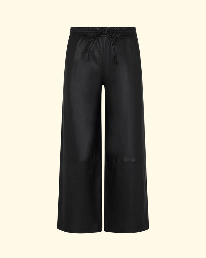 Cropped Baggy Trouser | Black