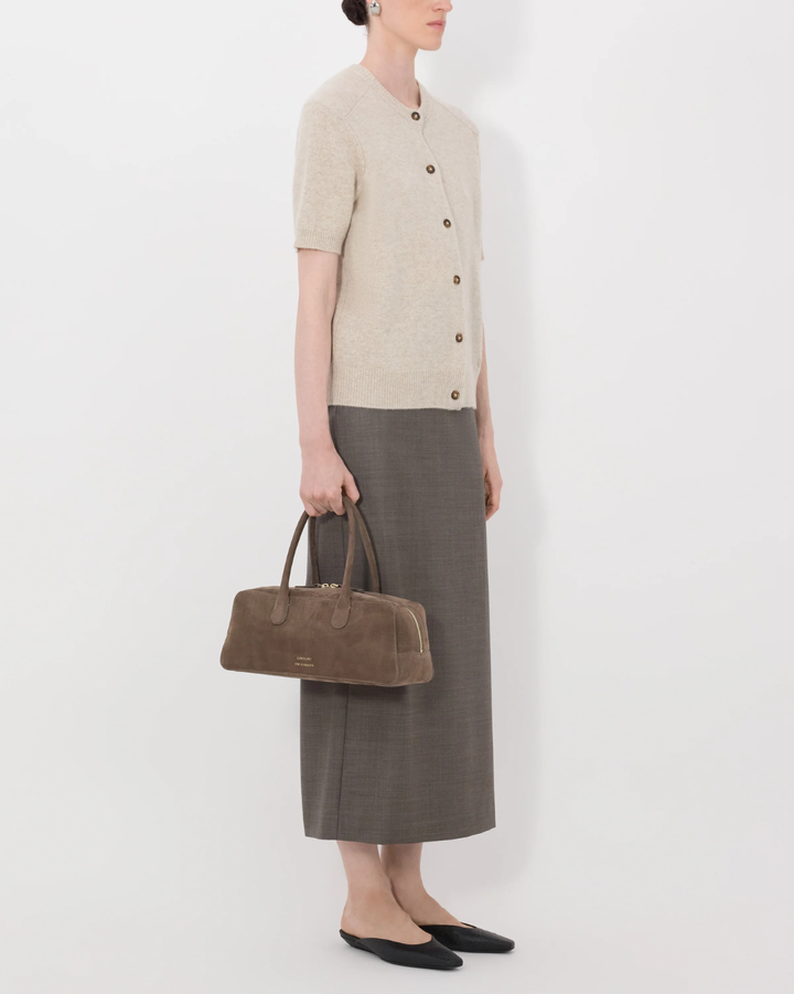 Jodi Short-Sleeve Cardigan | Beige