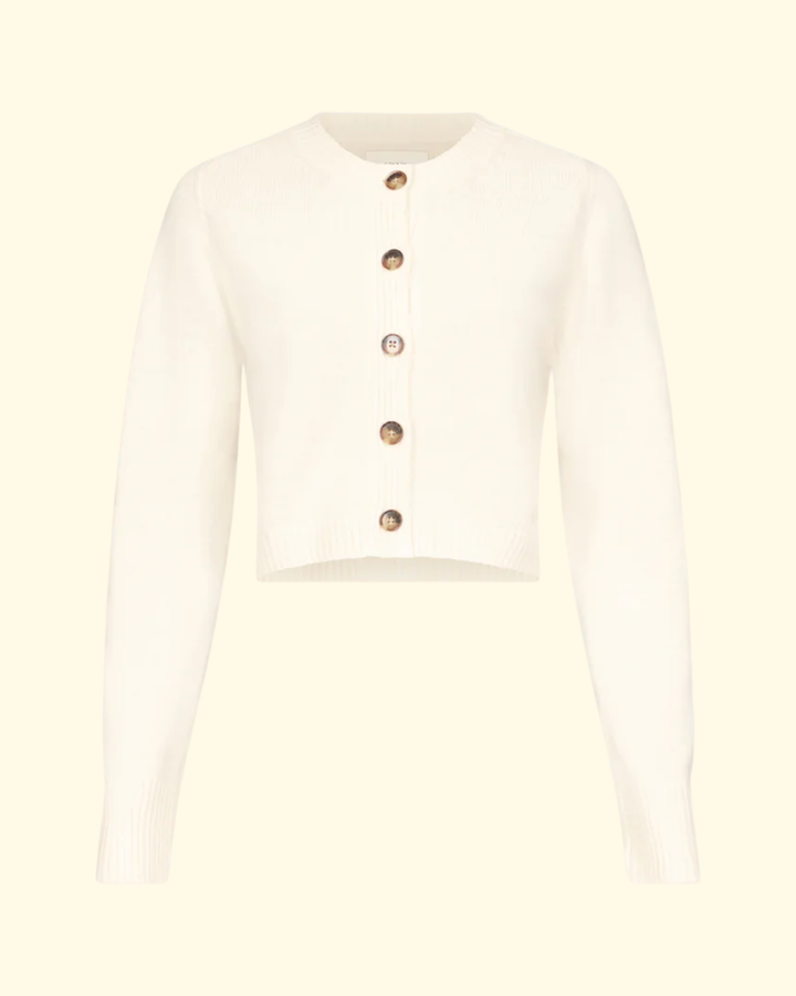 Zephir Cropped Cardigan | Ivory