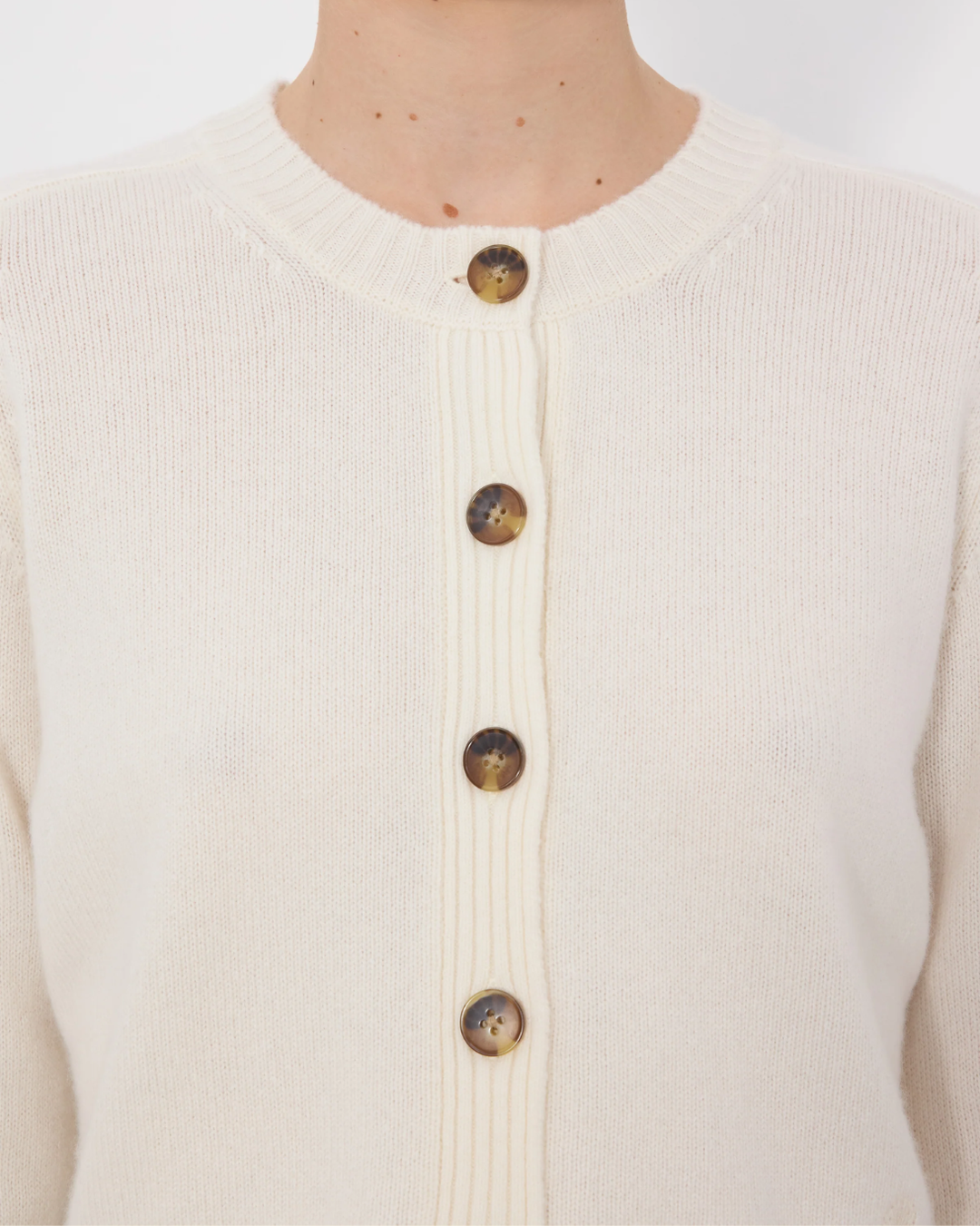 Zephir Cropped Cardigan | Ivory