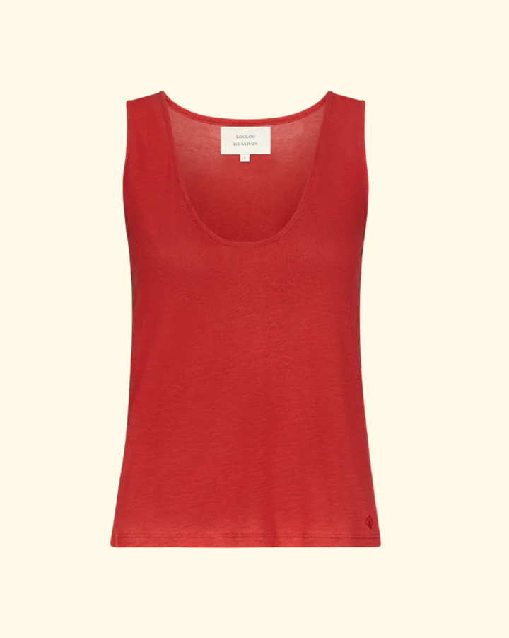 Albia Tank Top | Red