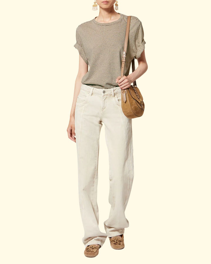 Zewel T-Shirt | Black/Beige