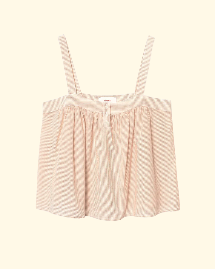 Maryn Top | Burnt Sienna Stripe