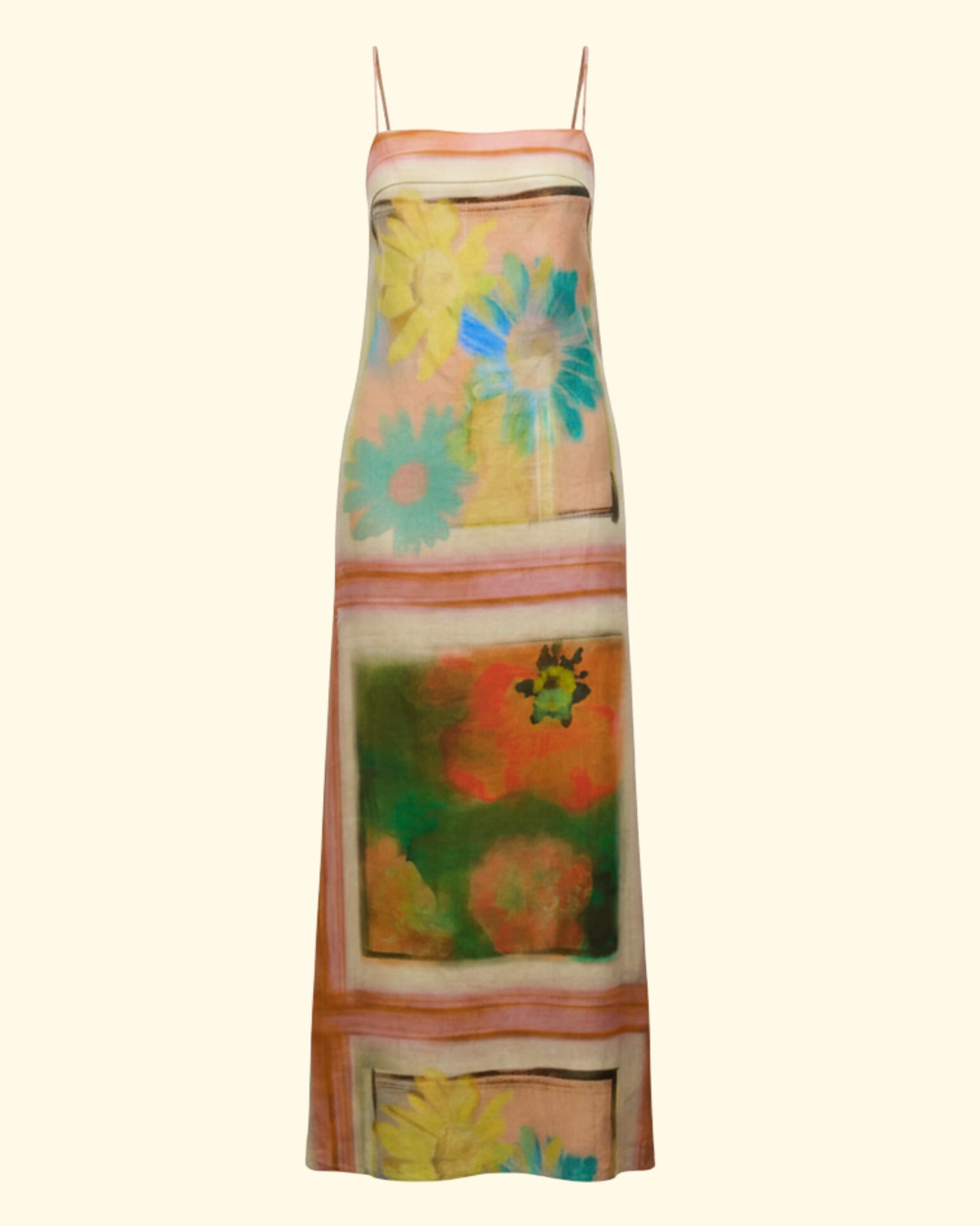staud laura linen dress Staud Women's Laura Linen Dress - Multi - Size S