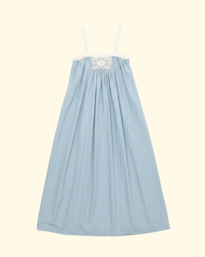 Gathered Slip With Cotton Lace | Sterling