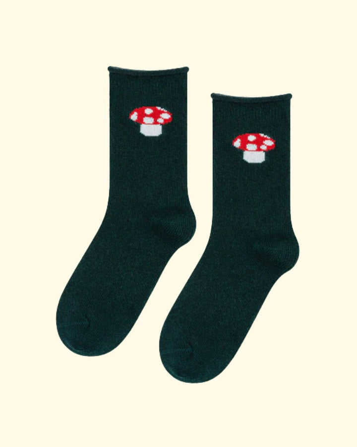 Red Cap Cashmere Crew Sock