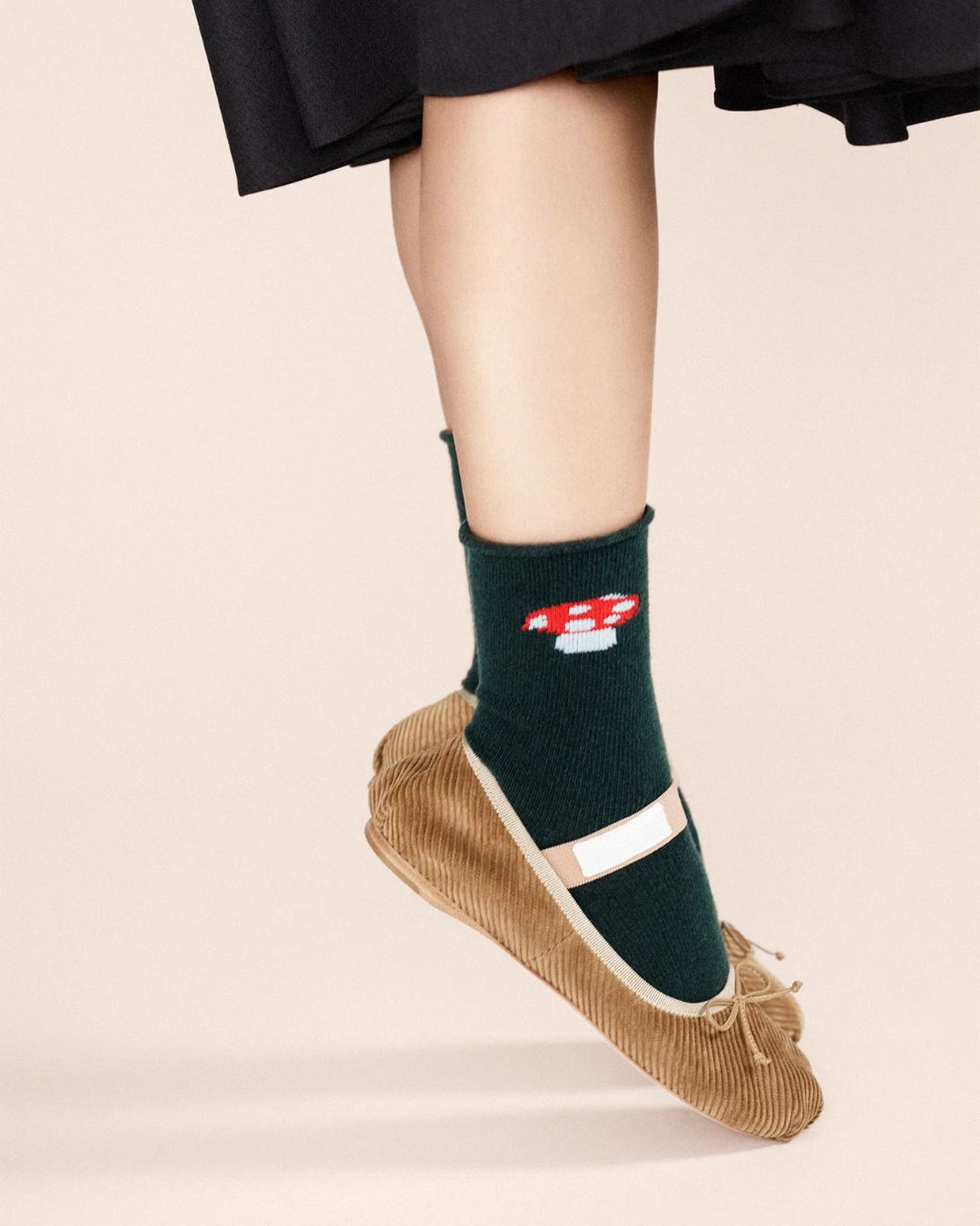 Red Cap Cashmere Crew Sock