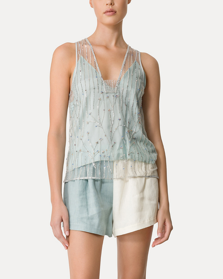 Firefly Embroidery Tulle Top | Firefly
