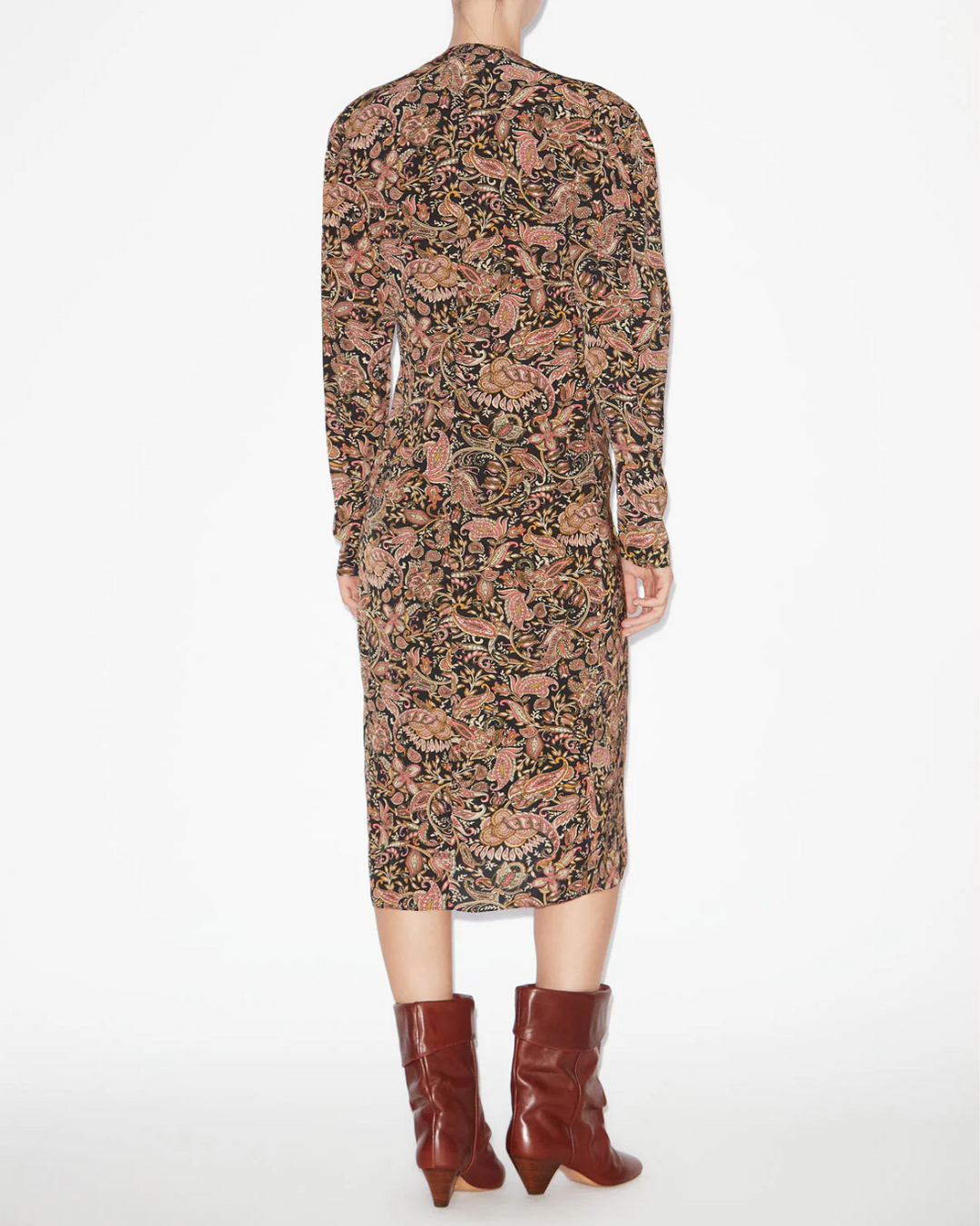Zeliha Dress | Black/Ochre