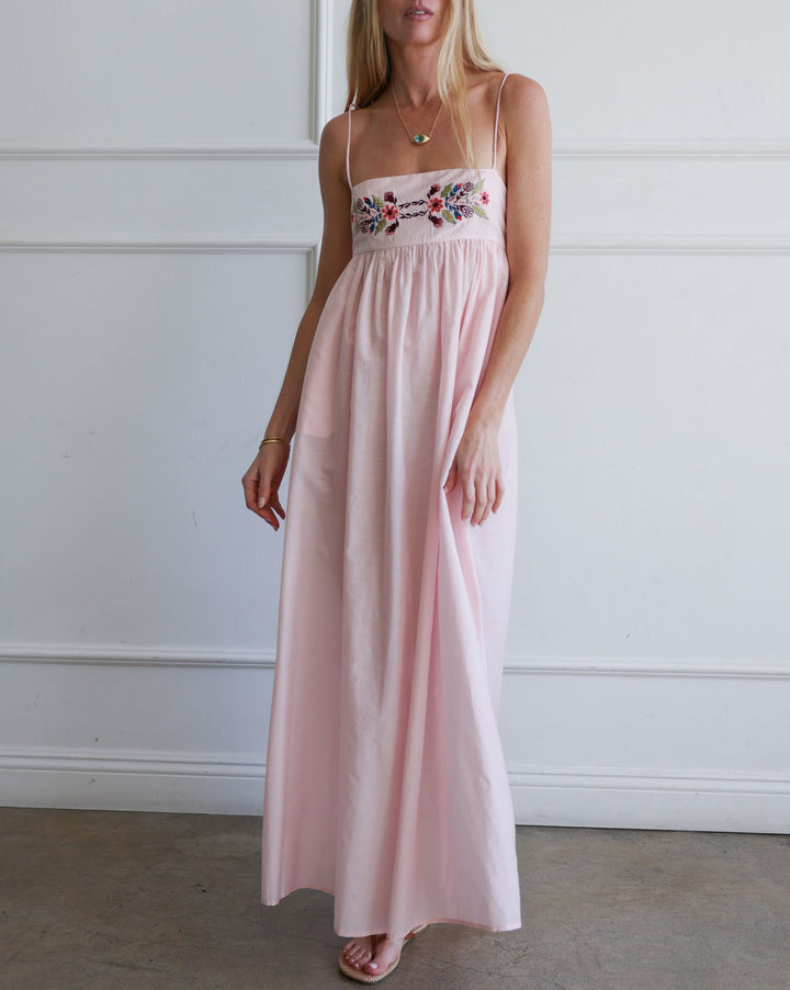 Lilia Heirloom Flora Dress | Light Pink