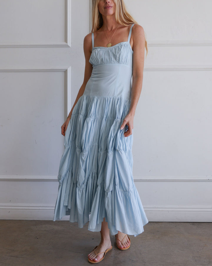 Emmaline SL Midi Dress | Adriatic