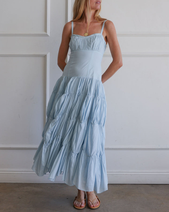 Emmaline SL Midi Dress | Adriatic