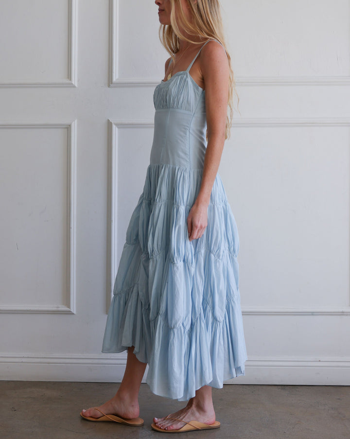 Emmaline SL Midi Dress | Adriatic
