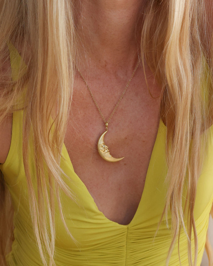 Crescent Moonface Hanging Pendant - ONLINE ONLY