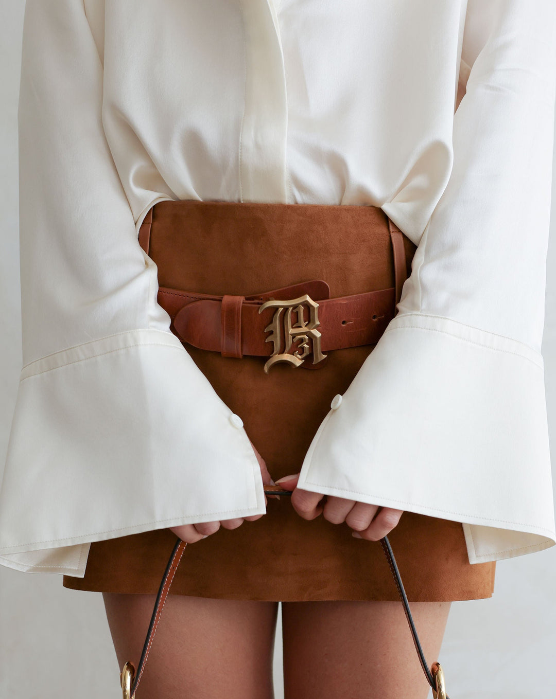 R13 Buckle Belt | Brown