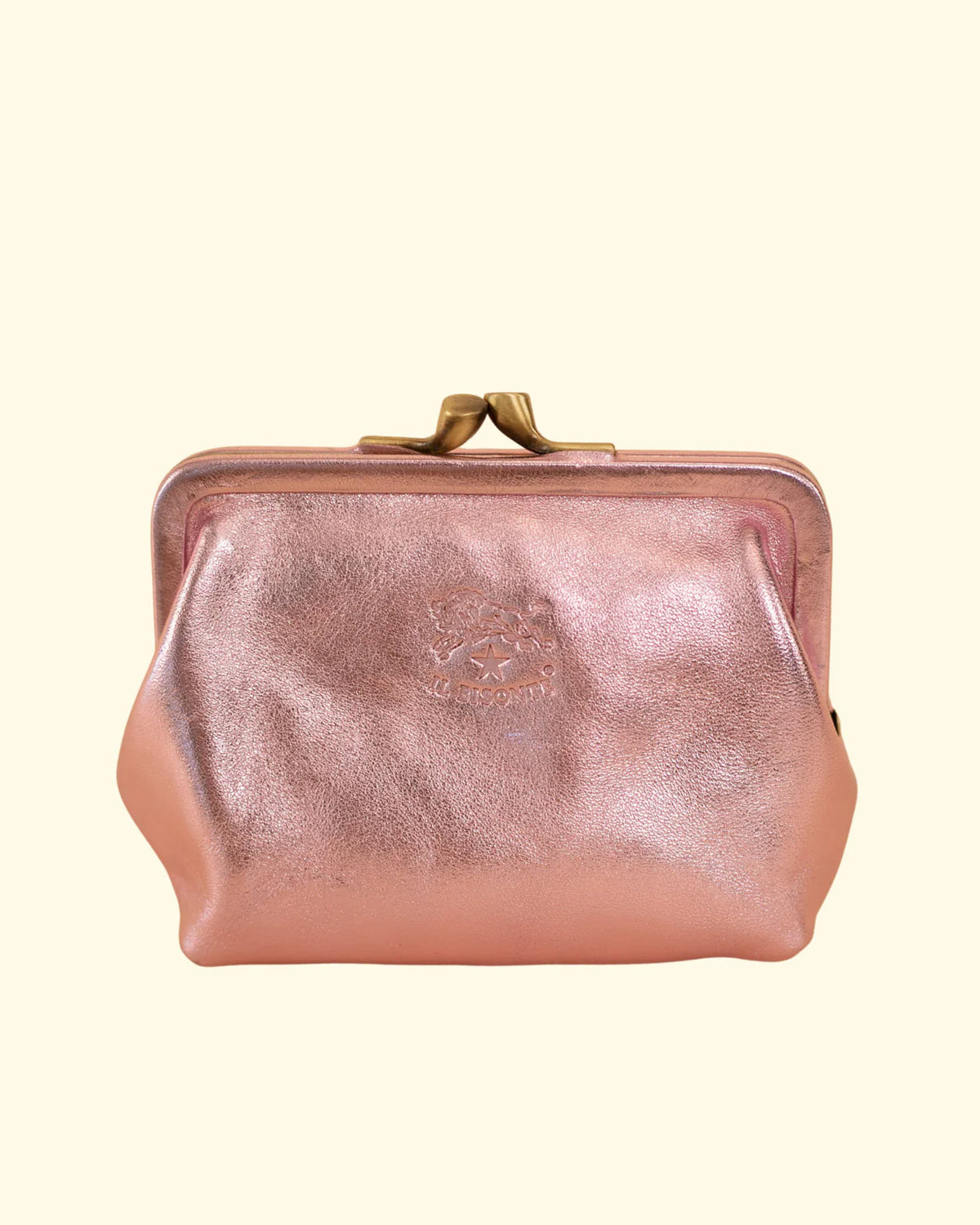 Classic Coin Purse | Metallic Pink