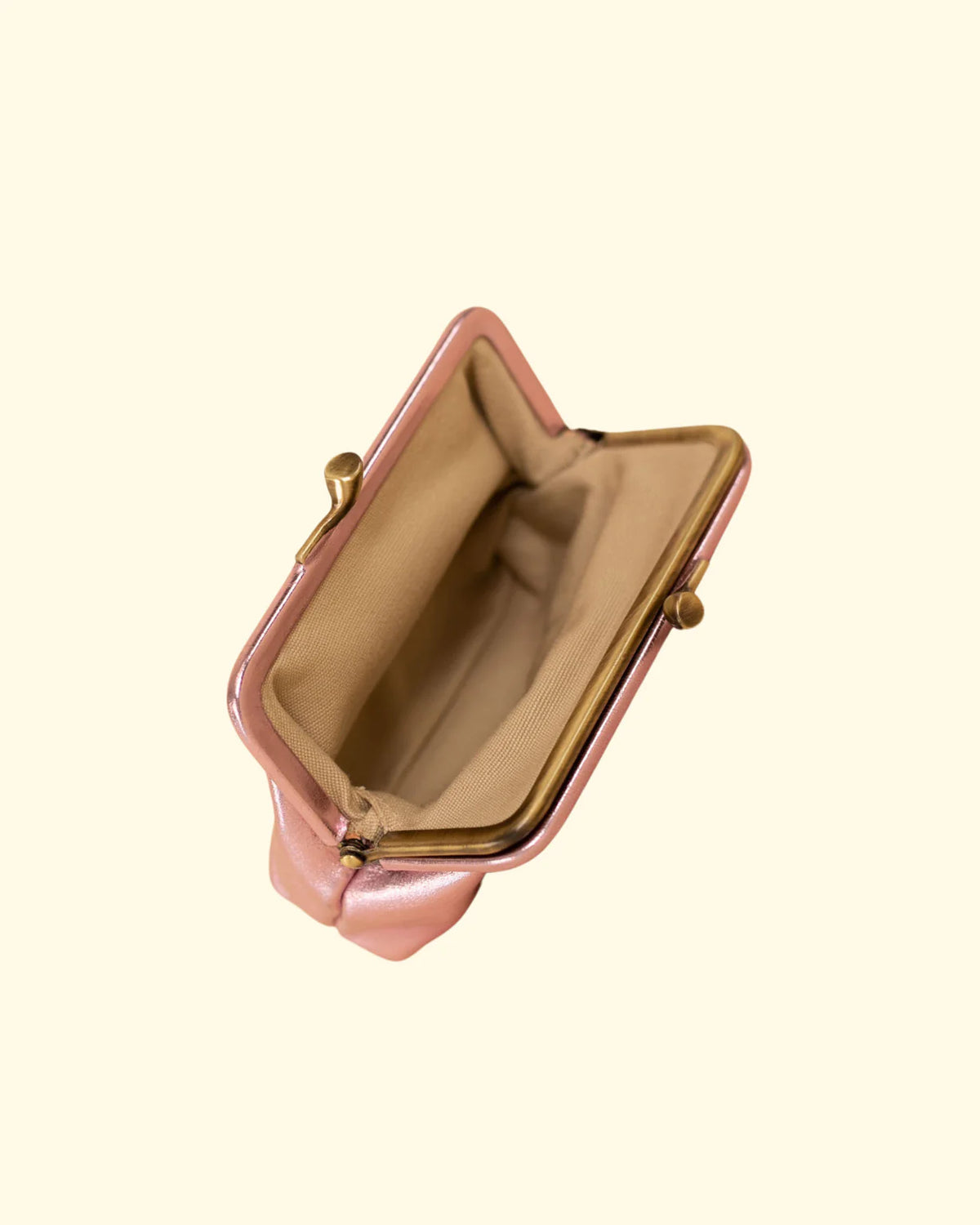 Classic Coin Purse | Metallic Pink