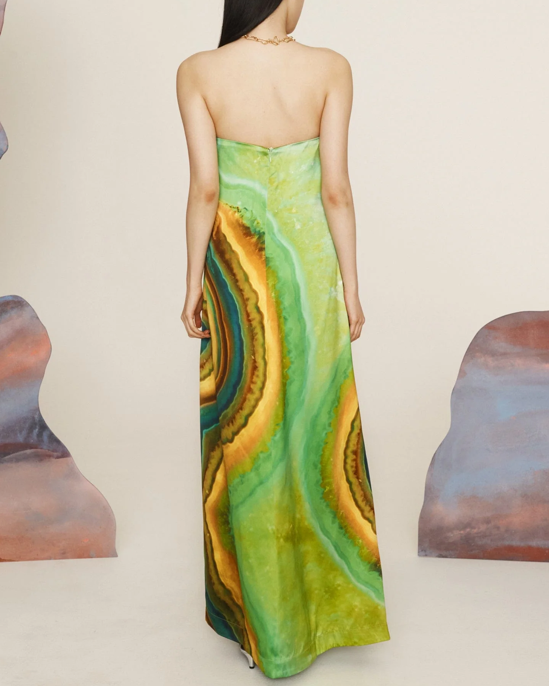 Iris Strapless Gown | Green