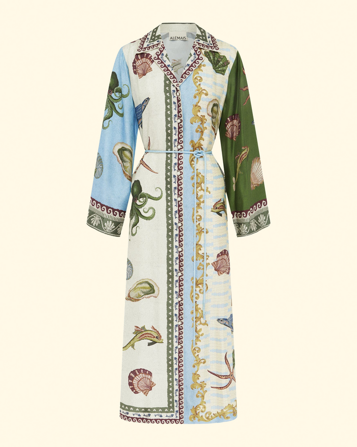 Bath House Silk Shirtdress | Multi