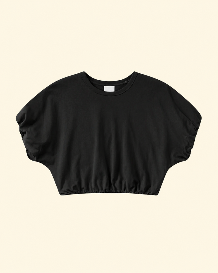 Gia Bubble Tee | Washed Black