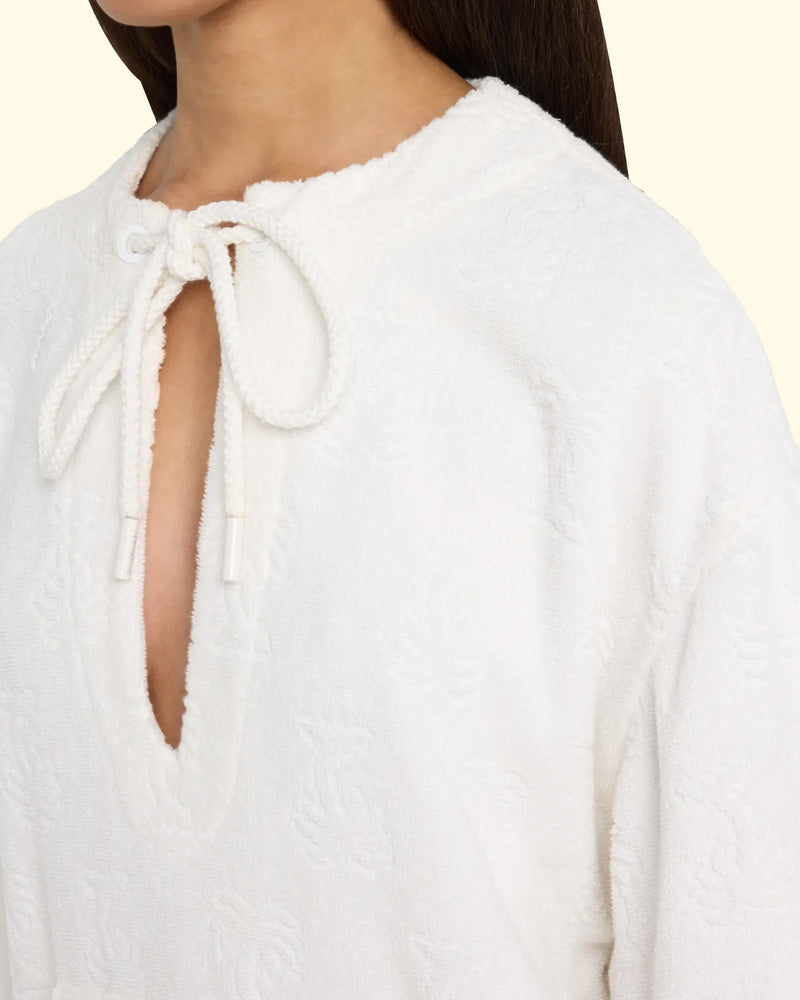 Alight Toweling Midi Dress | Ivory