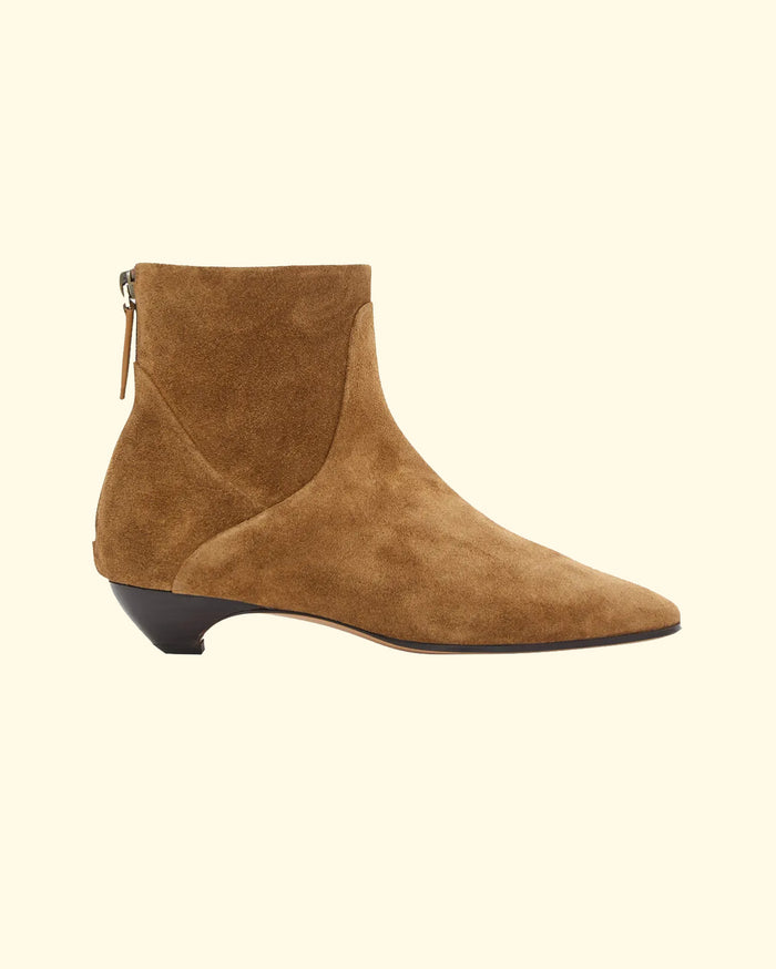 Allegra Ankle Boot | Taupe Suede