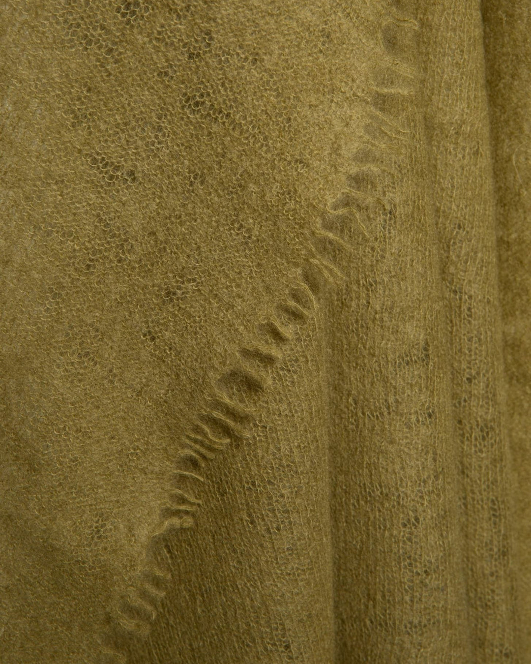 Open Knitted Shawl | Olive