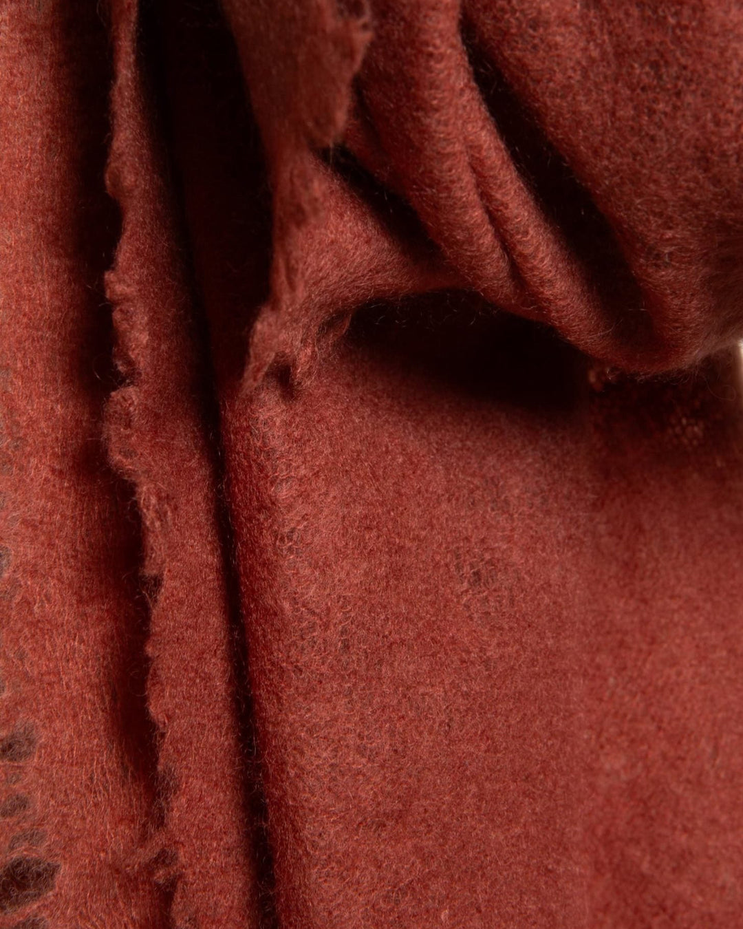 Open Knitted Shawl | Chestnut