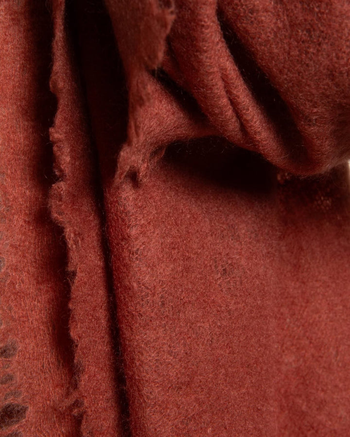 Open Knitted Shawl | Chestnut